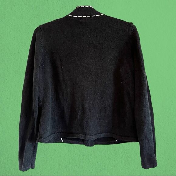 Vintage Orvis knit zip up cardigan embroidered - Picture 5 of 9